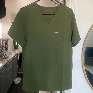 Figs scrubs Dark Olive green set
